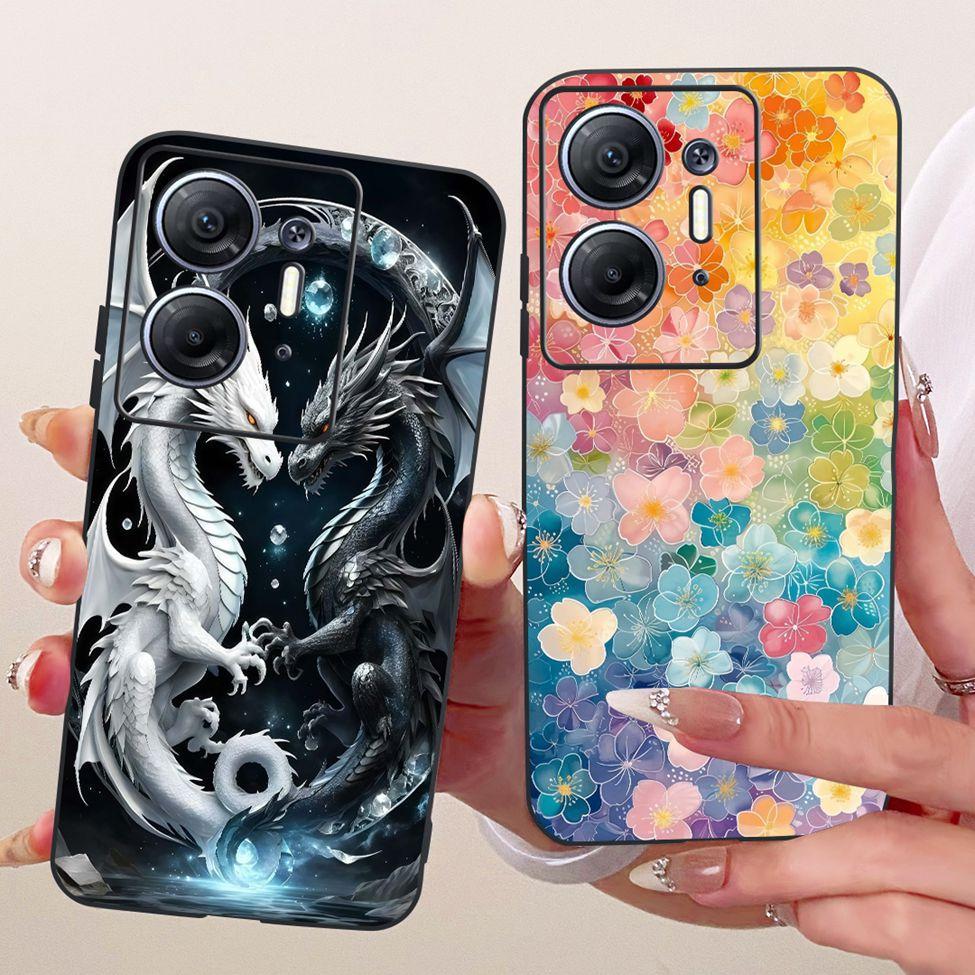 Phone Case For Infinix Hot 30 5G Cover X6832 Cute Cat Fashion Funny Painted Bumper For Infinix Hot30 5G Casing