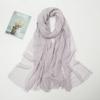 Cotton Linen Africa Headband Solid Color Muslim Wraps Shawl Simple Islamic Turban Women  Female
