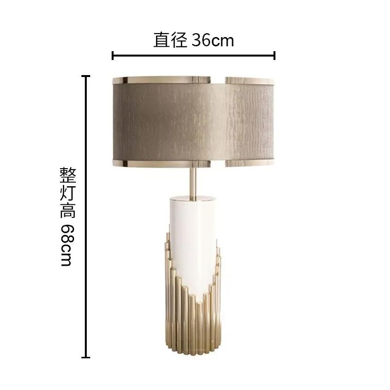 

Роскошная настольная лампа, золотая настольная лампа для гостиной, металлическая офисная прикроватная лампа для спальни, мраморные лампы, современный домашний декор, подарок