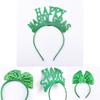 St. Patricks Day Hair Band Bow Tie Shamrock Green Irish Headband Girl Party Gift