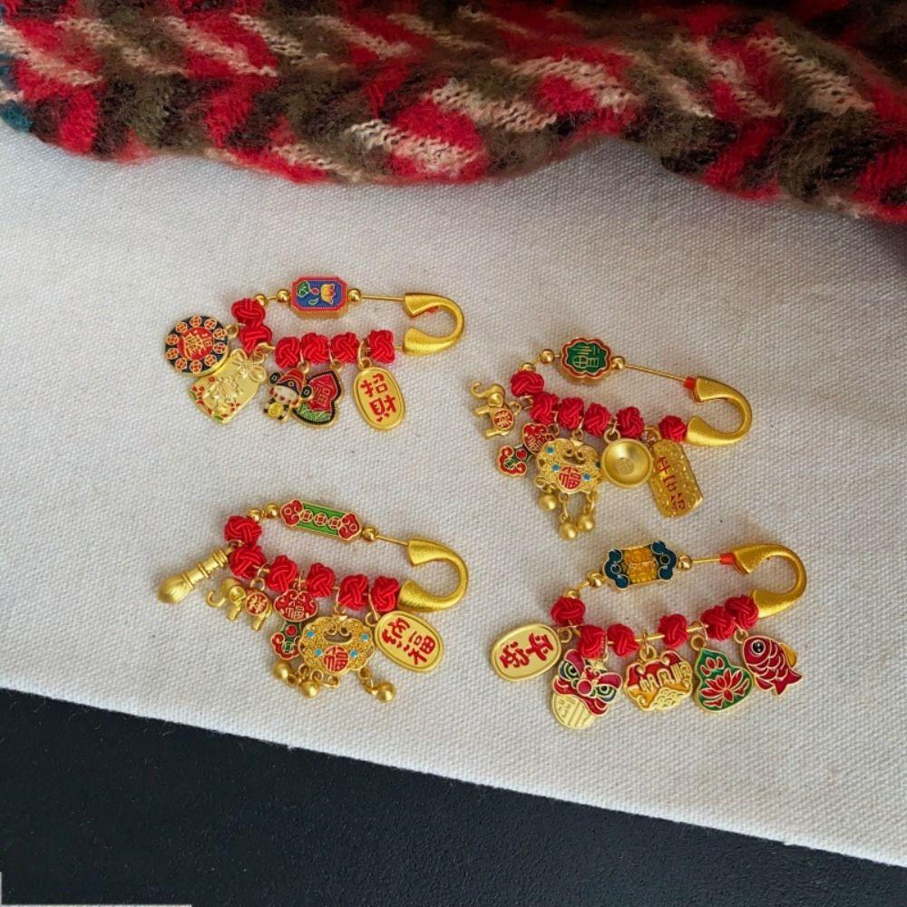 Horse Year Zodiac Brooch Pendant Best Wishes Guardian Brooch Fashion Lucky Pins Pregnant Women