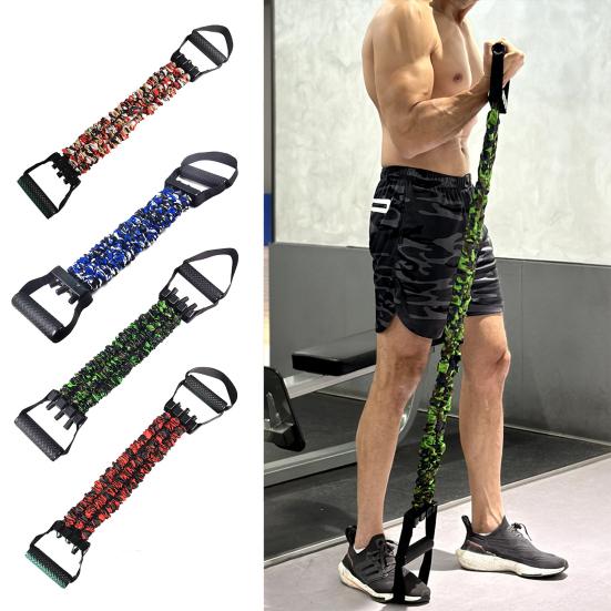 Adjustable Resistance Band with Detachable 3-Tube Chest Expander Shoulder Stretcher Men Strength