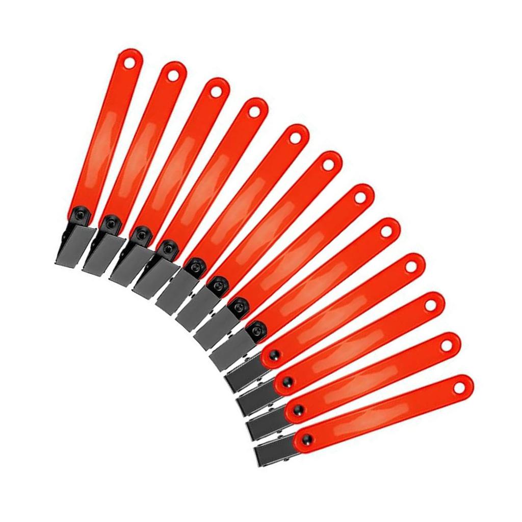 12Pcs/pack Reflective Trail Markers High Visibility Trail Markers Reflective Trail Marker Clip for Tree Stand Hunting