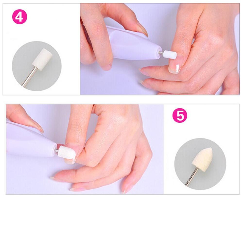 (brisand) Professional Nail Art Drill File Buffer Polish Manichiura Pedichiura Unghii acrilice