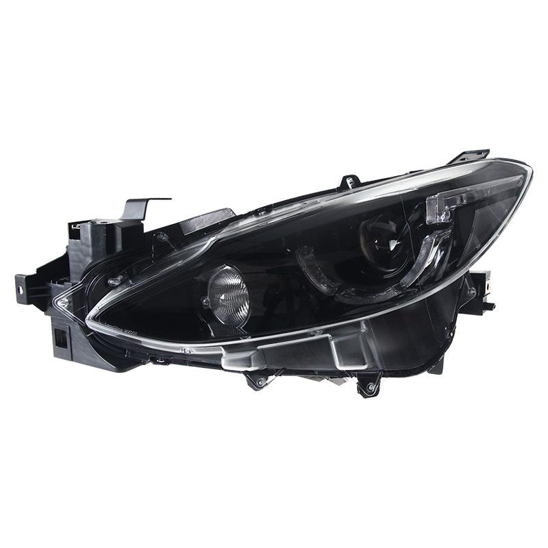 Axela 14-16 LED Headlight Assembly with Daytime Running Lights and Xenon Lens