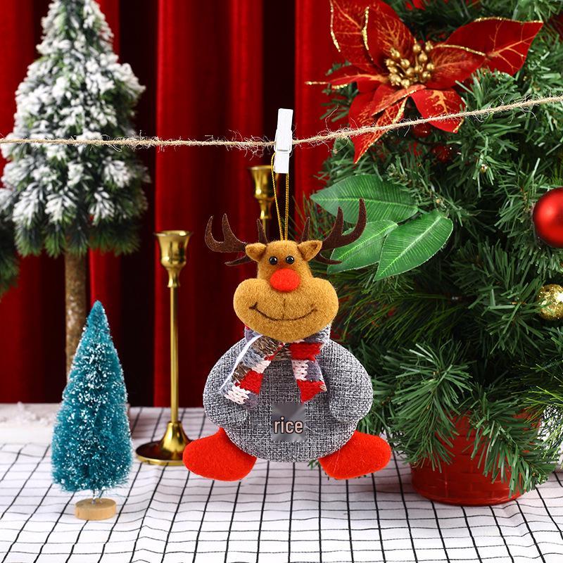 Santa Claus Fabric Doll Ornaments - Christmas Tree Decorations & Small Gift Pendants