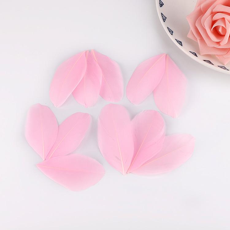50Pcs5-8Cm Colored Goose Feather Floating Head Diy Jewelry Accessories Feather Goose Feather Craft Decorative Material