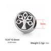 Stainless Steel Vintage Charms Antique Paw Heart Cross Tree of Life Evil Eye Pendant for Necklace Bracelet Jewelry Making