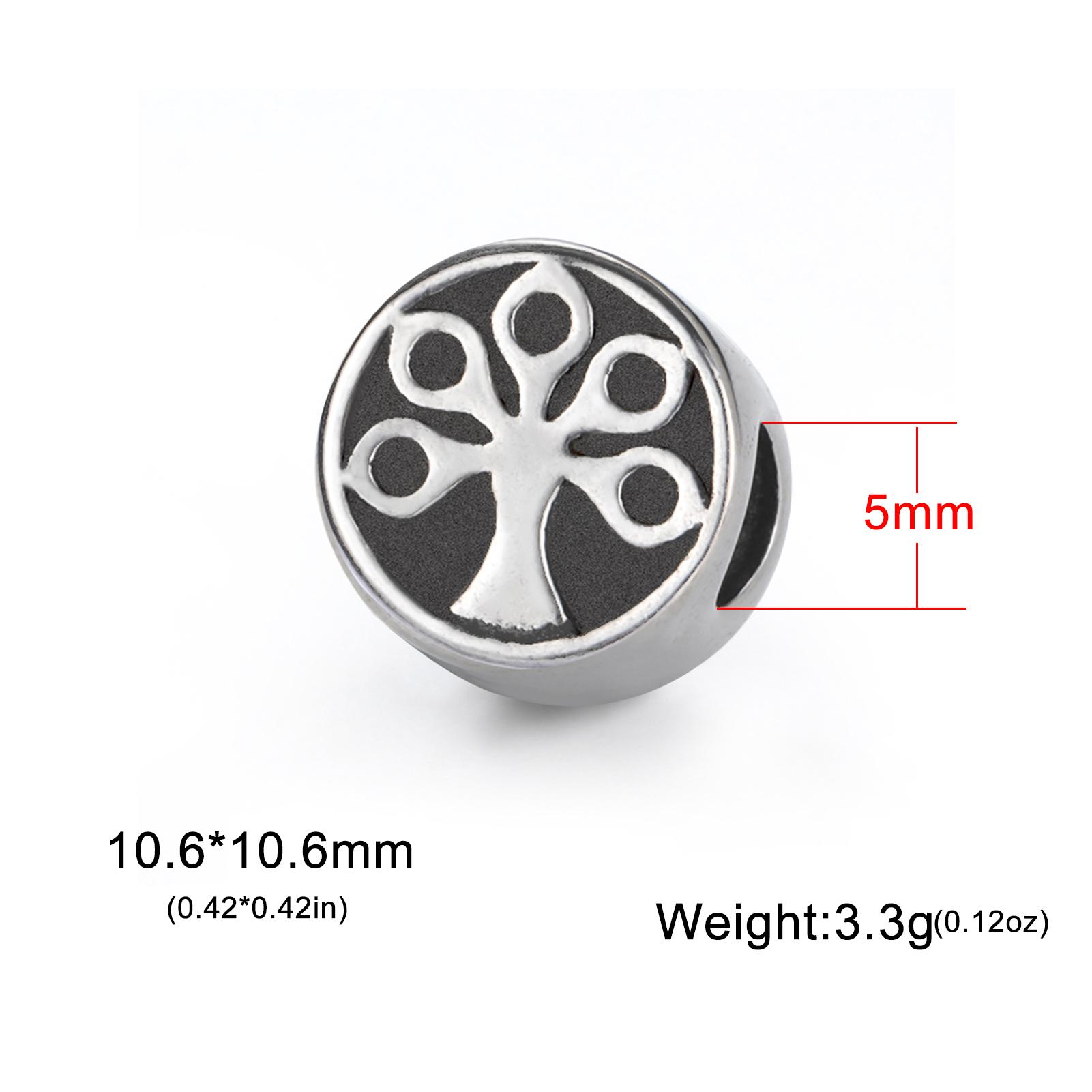 

Teamer Stainless Steel Vintage Charms Antique Cross Tree of Life Evil Eye Pendant for Jewelry Making Necklace Bracelet DIY
