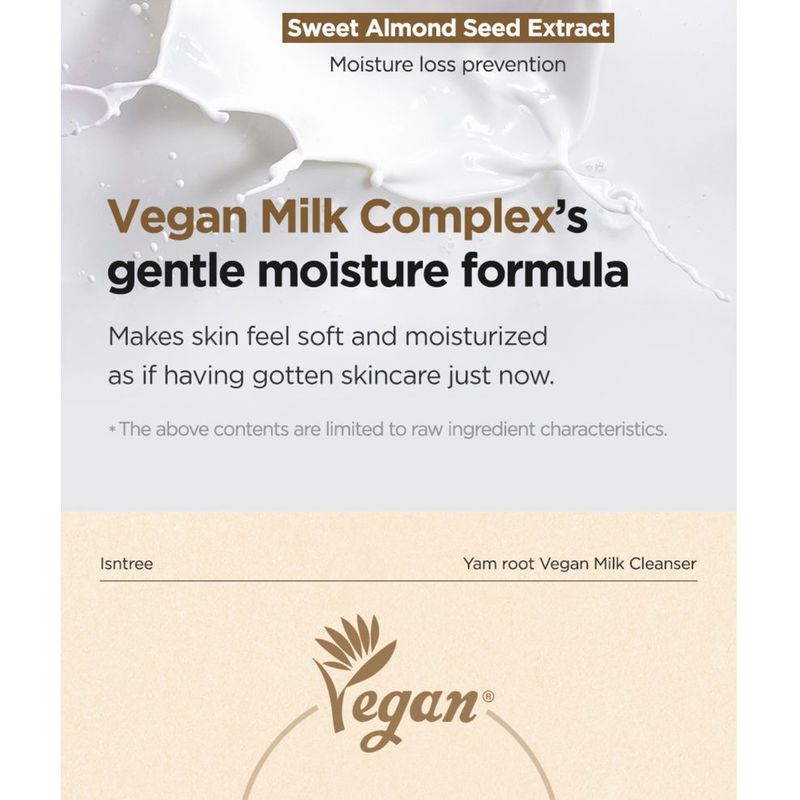 Isntree - Yam Root Vegan Milk Cleanser