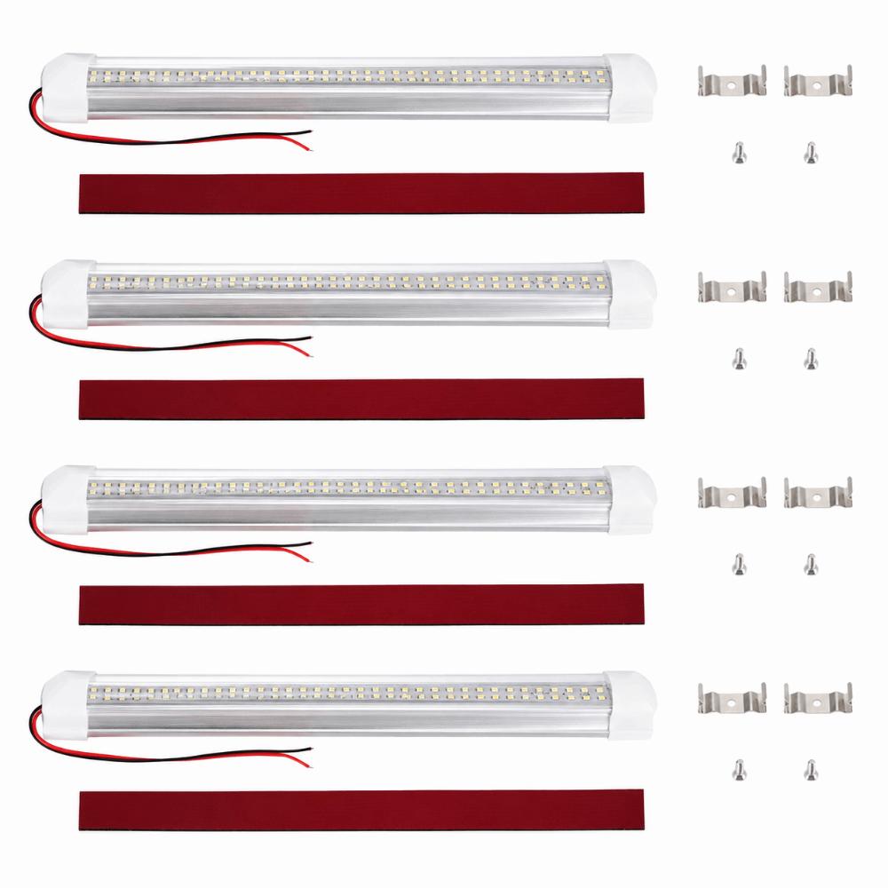 4 Pack 72LED LED Light Bar DC 12V-80V LED Interior Light Durable LED Light  Auto Repair