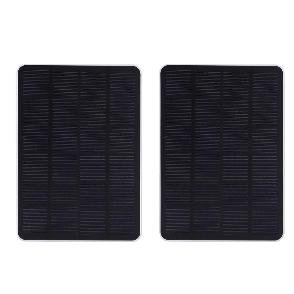 2pcs 4W Solar Charging Panel DC 5V Wireless Camera Solar Panel  For Security Camera