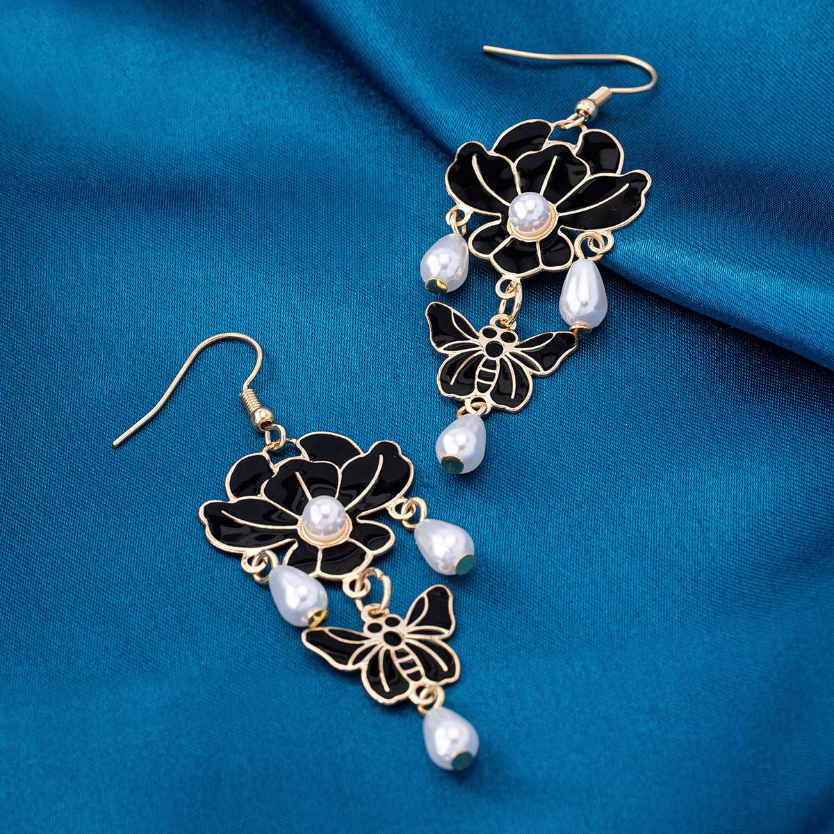 

Модные серьги-подвески для женщин чёрный