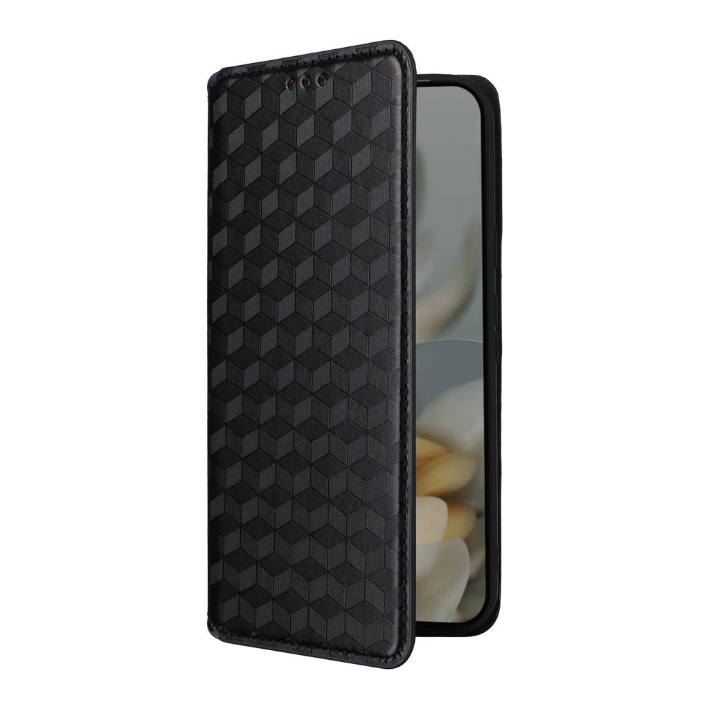 For Google Pixel 10 Pro XL Case Wallet Rhombus Imprinted Leather Phone Cover