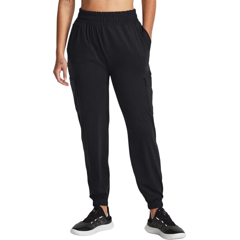 Under Armour Unstoppable Relaxed Fit Comfortable Knit Sports Pants Women Bottoms Black 1389303-001