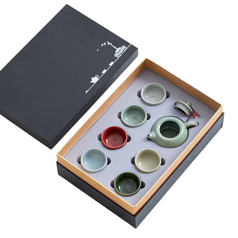 Plum Green Ceramic Tea Set