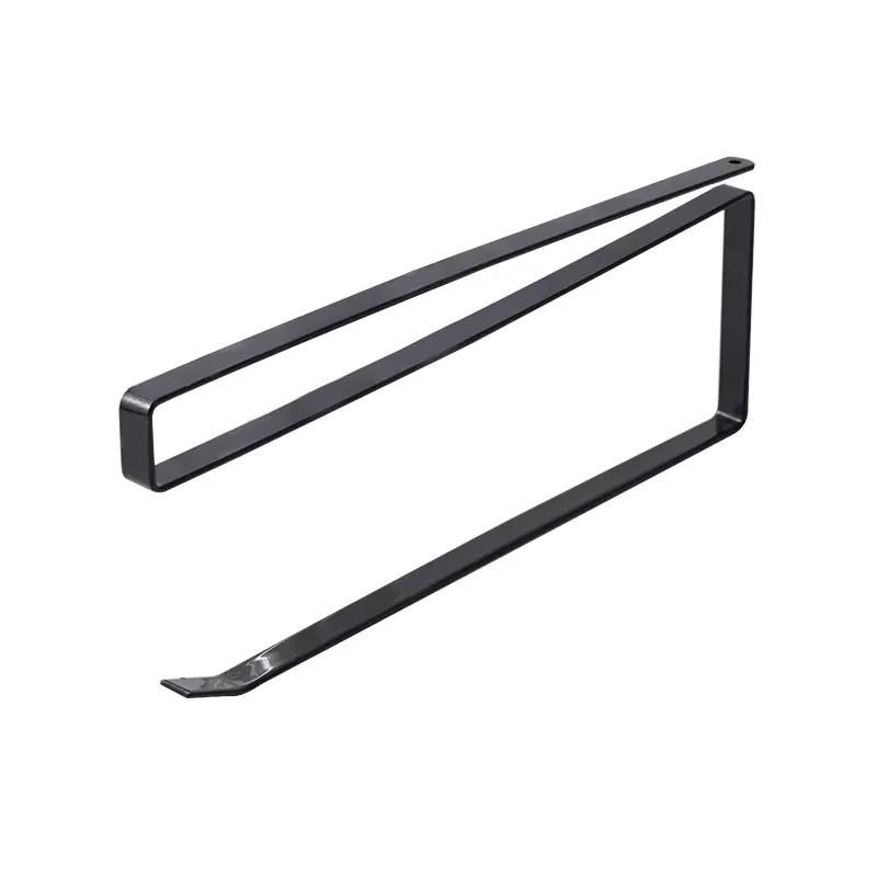 

Универсальная кухонная полка без отверстий для бумажных полотенец, тряпок и пищевой пленки чёрный