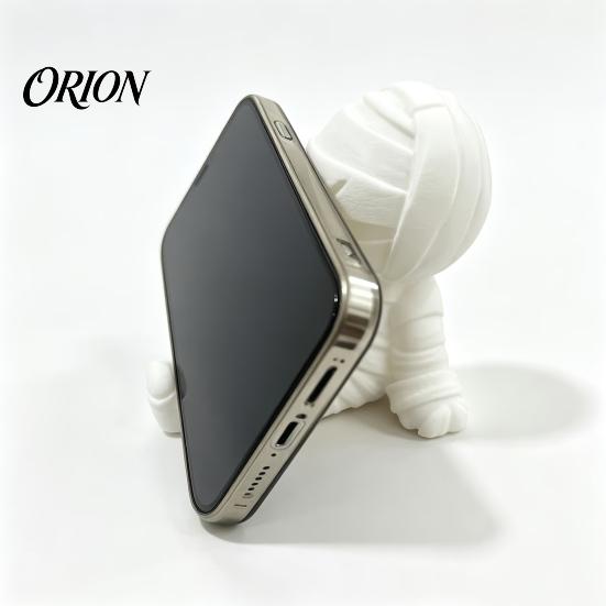 PLA Material Phone Stand Cute Mummy Holder, 3D Printed Gothic Halloween Desk Unique Office Decor Stand, Cartoon Figurine for Home Desktop Tabletop