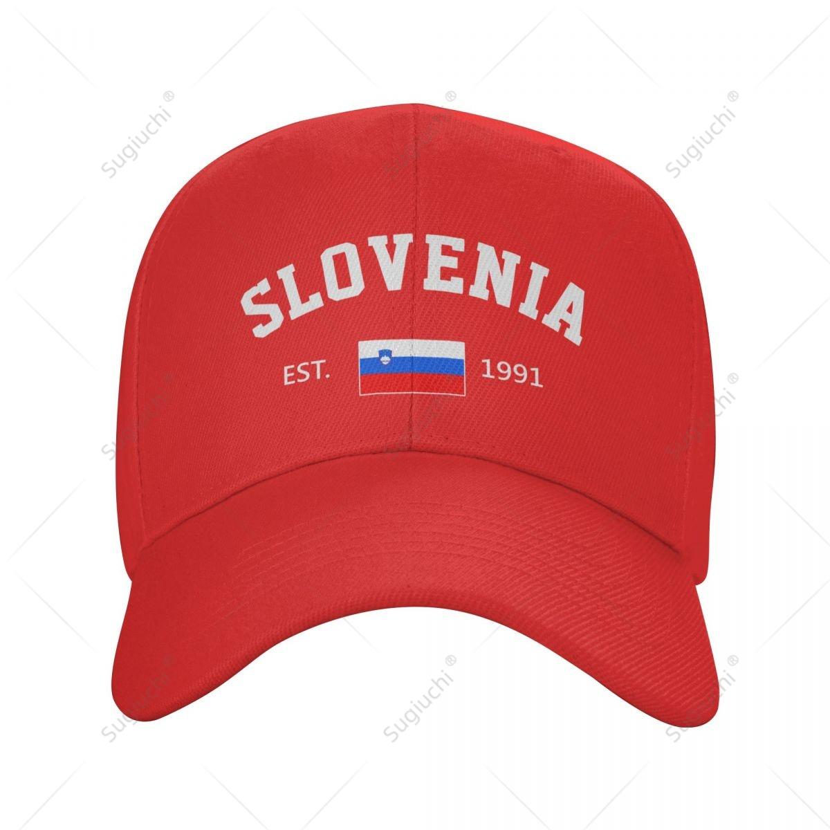 Baseball Cap Slovenia EST Independence Day Wild Sun Shade Peaked Adjustable Outdoor Caps One Size