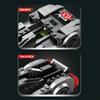 Set de construcție model mașină de curse de viteză 9X8 Supercar Set blocuri de construcție Vehicul de colecție Jucării set 280 buc