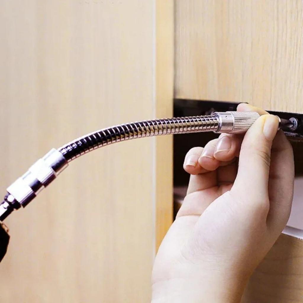 Bohrschrauber Universal Metall Universal Flexibler Schaft Bitkopf Verbindungsstange Mehrwinkel-Arbeit Ladebohrer Flexibler Schaft