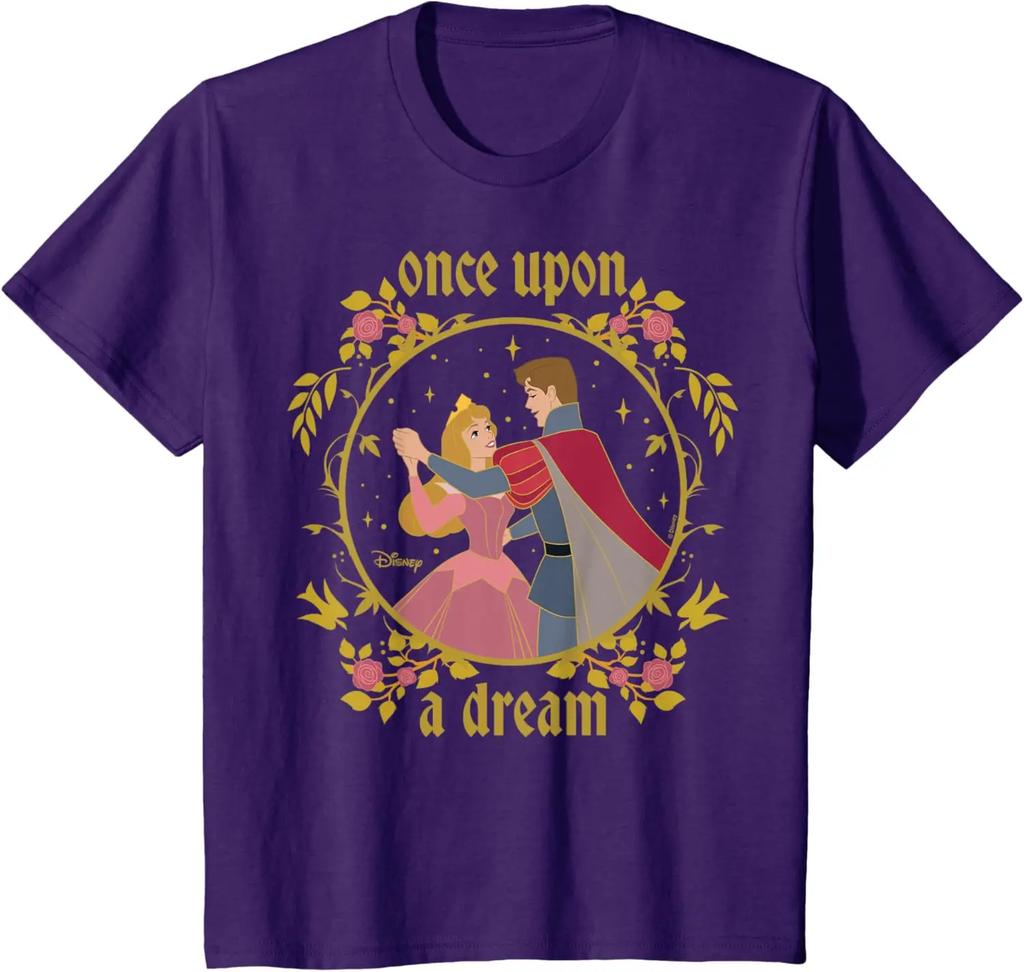 Hot Fashion Casual Disney Princess - Sleeping Beauty Aurora Once Upon A Dream T-Shirt S-4XL Four Seasons