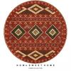 Persian Ethnic Style Round Living Room Carpet Water Absorption NonSlip Cold Blanket DirtResistant And Easy To Take Care Of Carpet Crystal Velvet