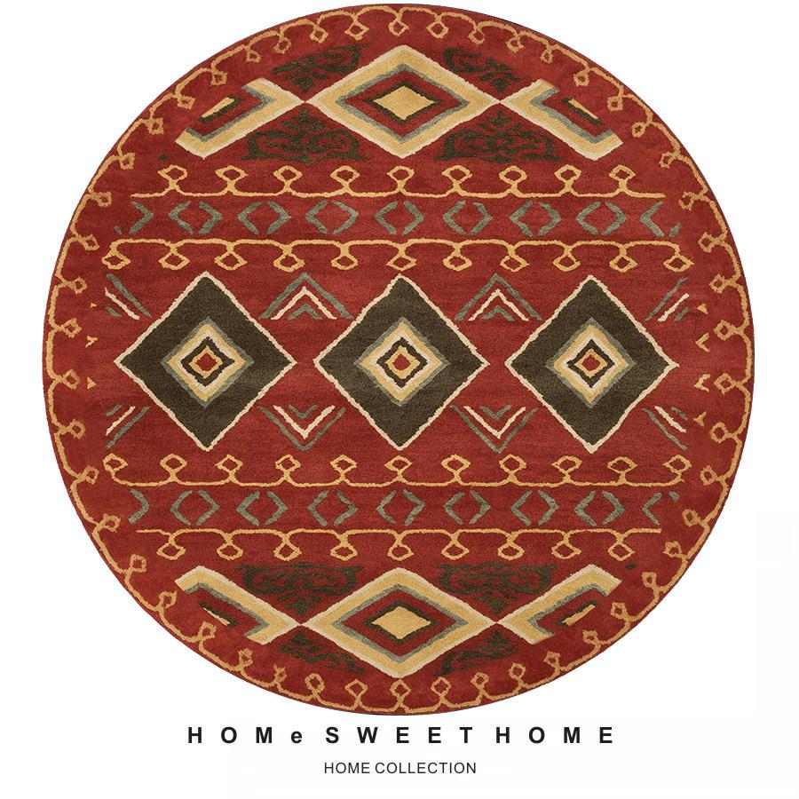 Persian Ethnic Style Round Living Room Carpet Water Absorption NonSlip Cold Blanket DirtResistant And Easy To Take Care Of Carpet Crystal Velvet