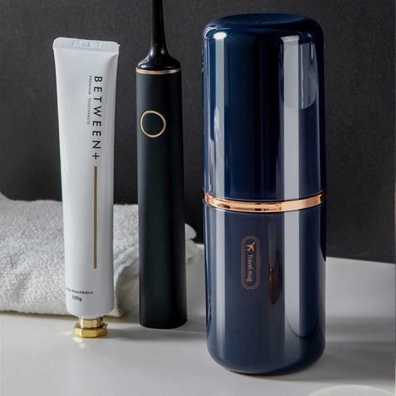 Travel Portable Toothbrush Cup Bathroom Toothpaste Holder Storage Case Box Organizer Travel Toiletries Storage Cup Mouthwash Cup