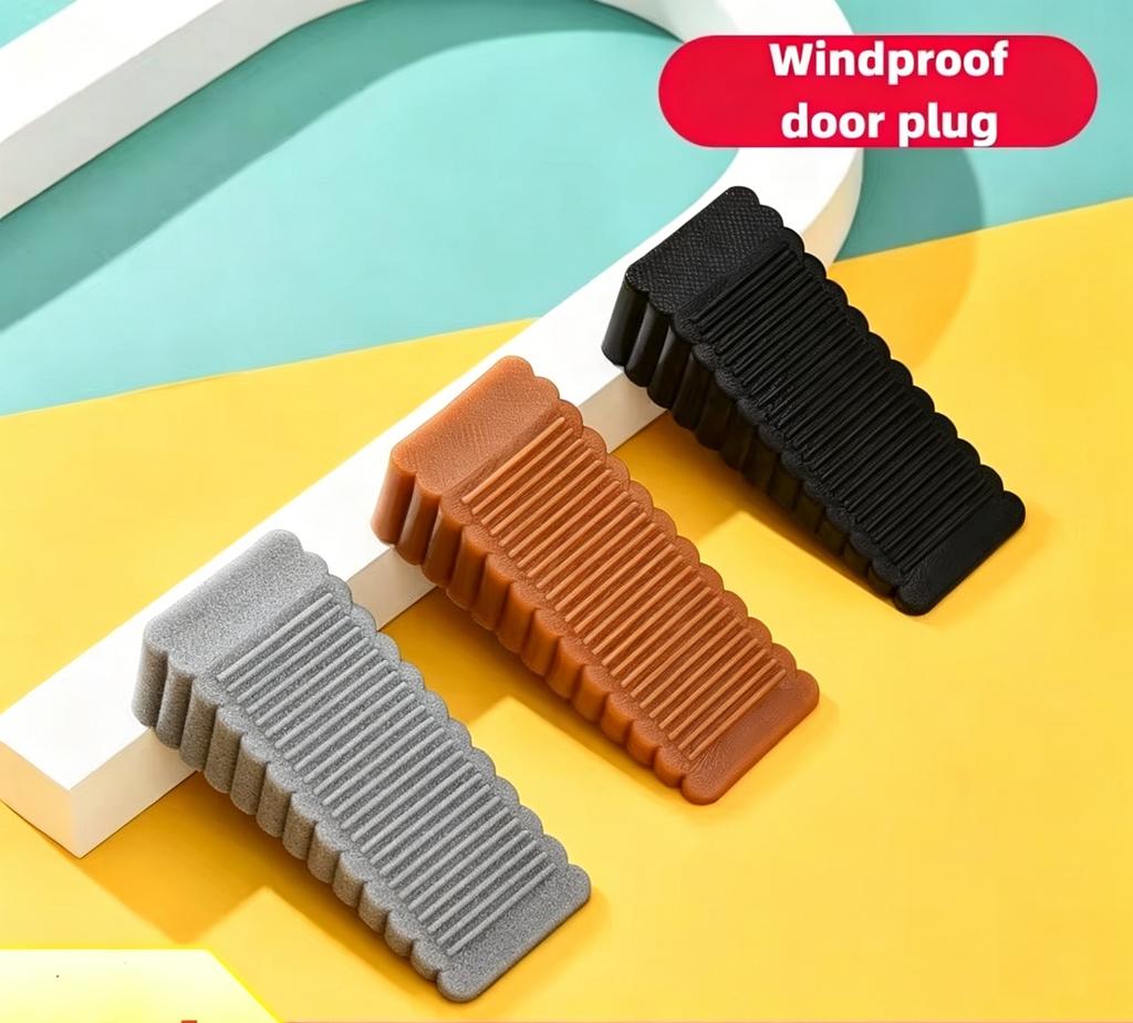 Blocca Porte in Silicone Sicurezza Cuneo Casa Ufficio Fermaporta Posteriore Anti collisione Protezione Pavimento Muro Robusto