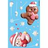 9Pcs PVC Christmas Window Stickers Removable Holiday Window Decals  Bathroom Glass Decor