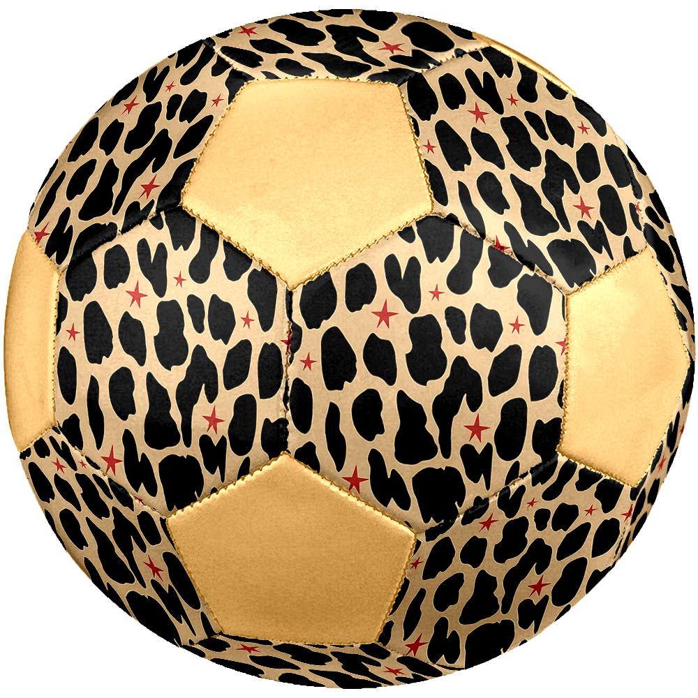 1PC Leopard Print Stars Abstract Minimalist Soccer Ball Size 5 Football Machine Sewn Indoor/Outdoor Universal Football Gift W57
