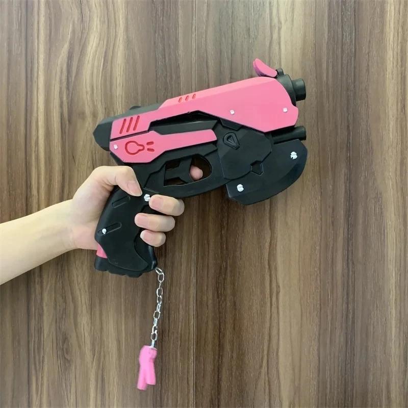 Cosplay Golden Guns Laser Rifle Revolver Prop Weapons Model Gun No Shotting Safety PU Rubber Halloween Gift
