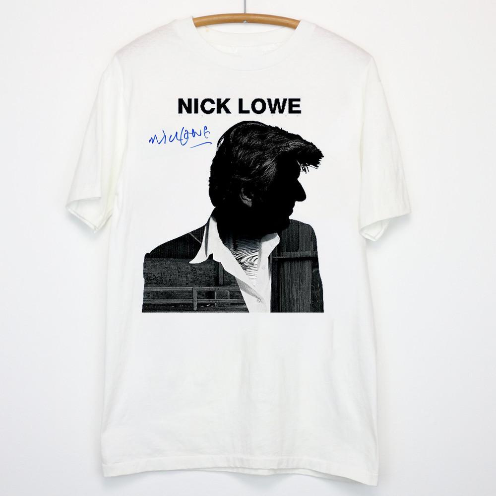 

90s Dig My Mood Signature Nick Lowe Shirt Classic White Unisex S-5XL 1J0072 Unisex T-Shirt XXXL