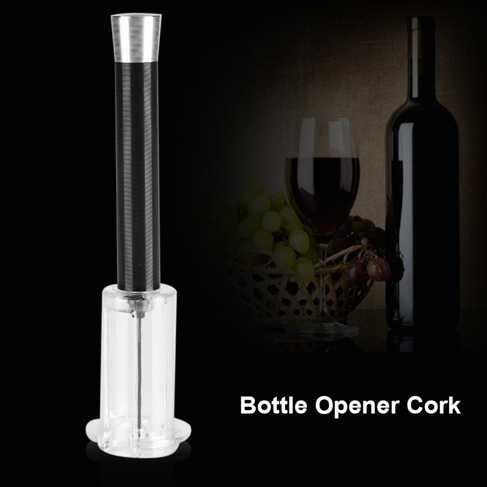 Facile   Pompe Pression Ouvre-bouteille Vin Rouge Retire-bouchon Outils Tire-bouchon Noir
