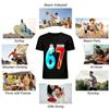 Fun Dessert Style Number 6&7 Print Casual Top Pure Cotton T-shirt
