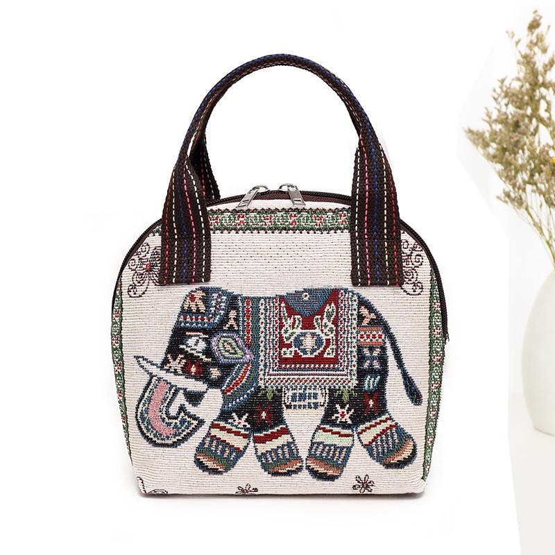 Woven Ethnic Women’s Handbag: Versatile Bag for Work, Shopping, or as a Stylish Mommy Tote