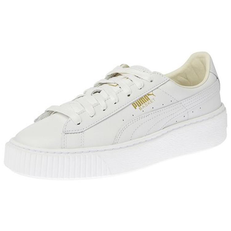 New PUMA Basket Platform Core 'White Gold' Women's 364040-04