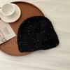 Hollow Sequin Crochet Hat Hand-woven Beanies Cap Casual Flower Knitted Caps  Streetwear