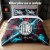 AC Milan Design Bed Bedding Set 1 Duvet Cover + 2 Pillowcases Soft Breathable Household Bed Linens