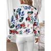 Women's Baseball Jacket Floral Long Sleeve Zip Up Baseball Bomber Jacket Coat