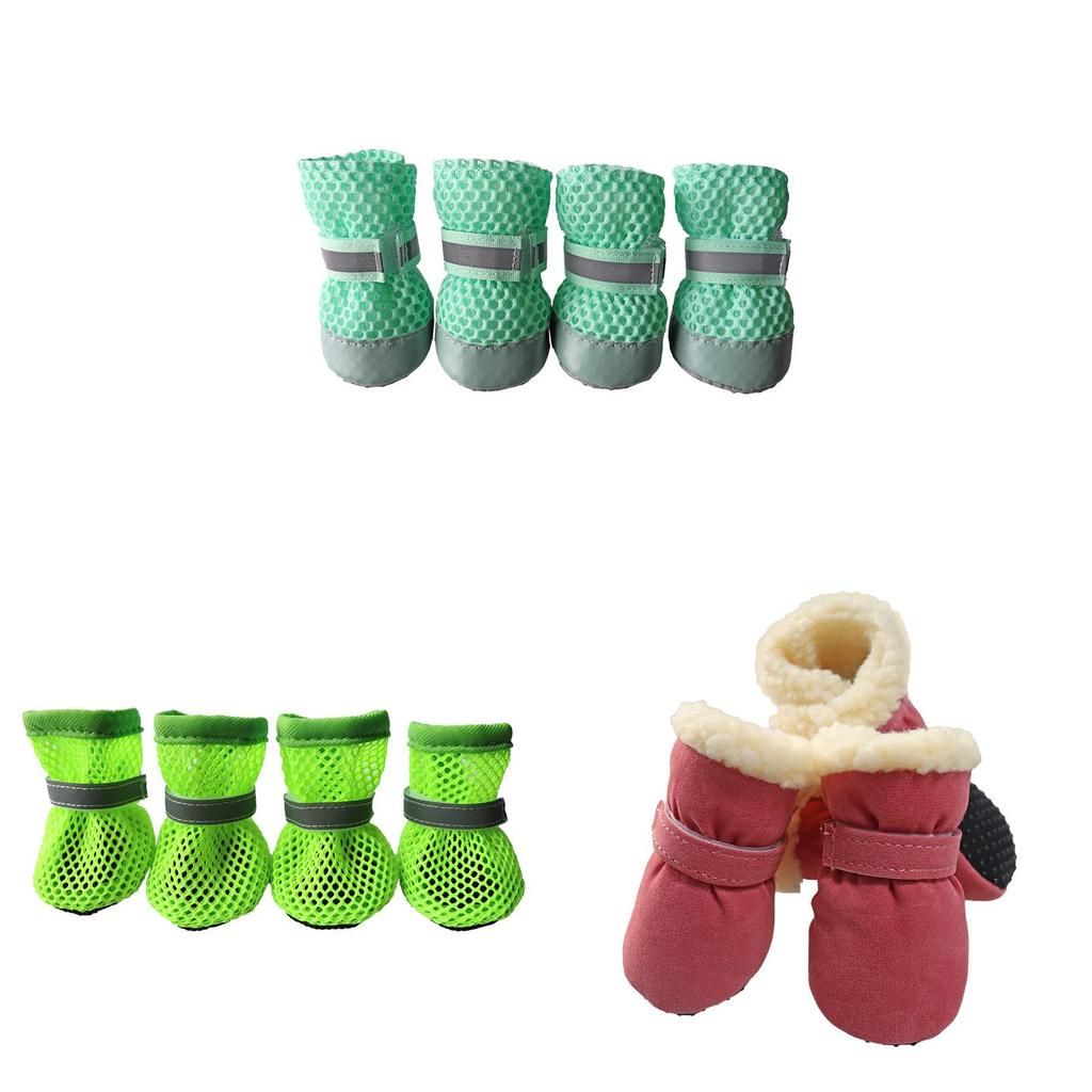 Pet Dog Shoes With Nonslip Warm Cotton Socks For All Seasons Dog Shoes