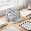 Large Capacity Pencil Bag Simple Design Double-layer Pencil Case Stationery Storage  High-value