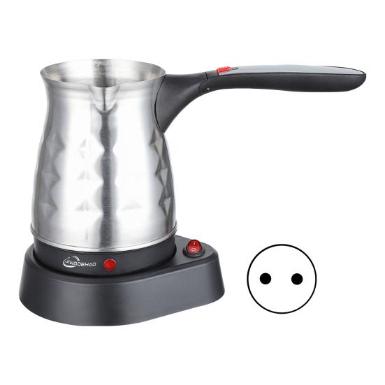 Stainless Steel Electric Coffee Pot 0.5L Large Capacity Coffee Maker Wax Melting Pot Heat-Resistant Handle Drip-Free Pour Spout Portable Coffee Brewer