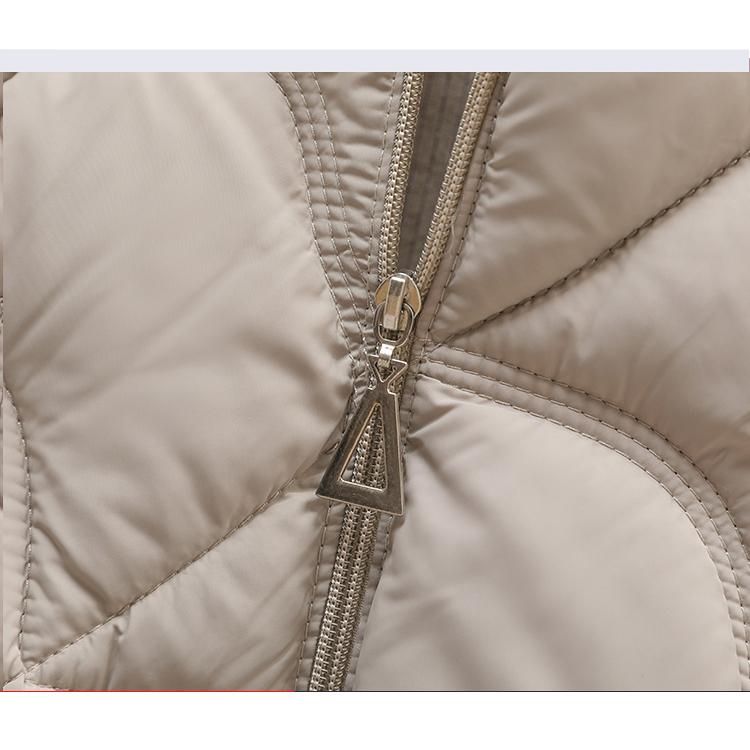 Autumn Winter Women's Thin Stand-Up Collar Down Vest Slim Short Style Warm & Casual Down Cotton Vest