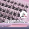 6D DIY Lash Extension Kit, 140 Pcs Cluster Lashes with Tweezers & Glue, Reusable Natural False Eyelashes for Women, Beginner-Friendly