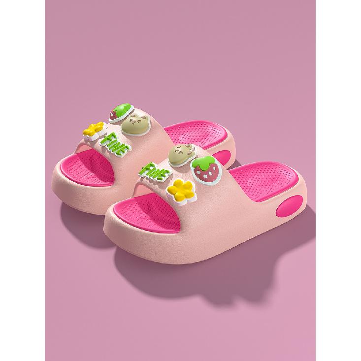 Children s slippers for boys, summer baby sandals, cartoon non-slip slippers for girls, new style girls home indoor shoes 24-25