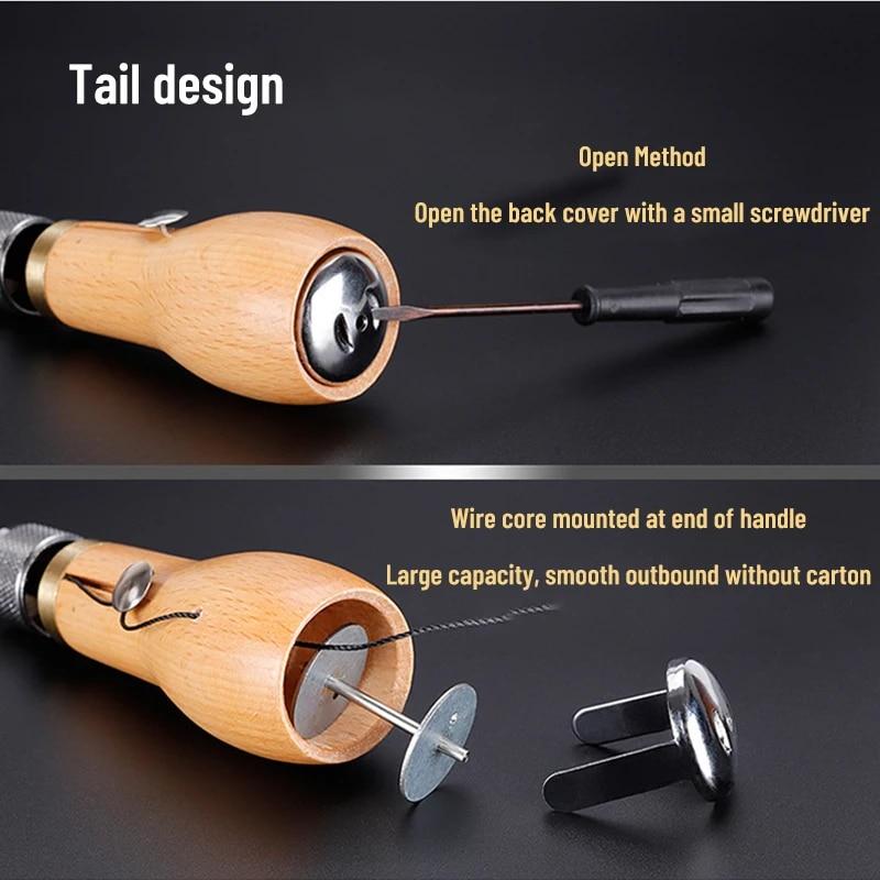 DIY Hand Single Stitch Sewing Awl Stitching Tool Leather Craft Edge Stitching Belt Strips Shoemaker Tools Leather Hand Seamer