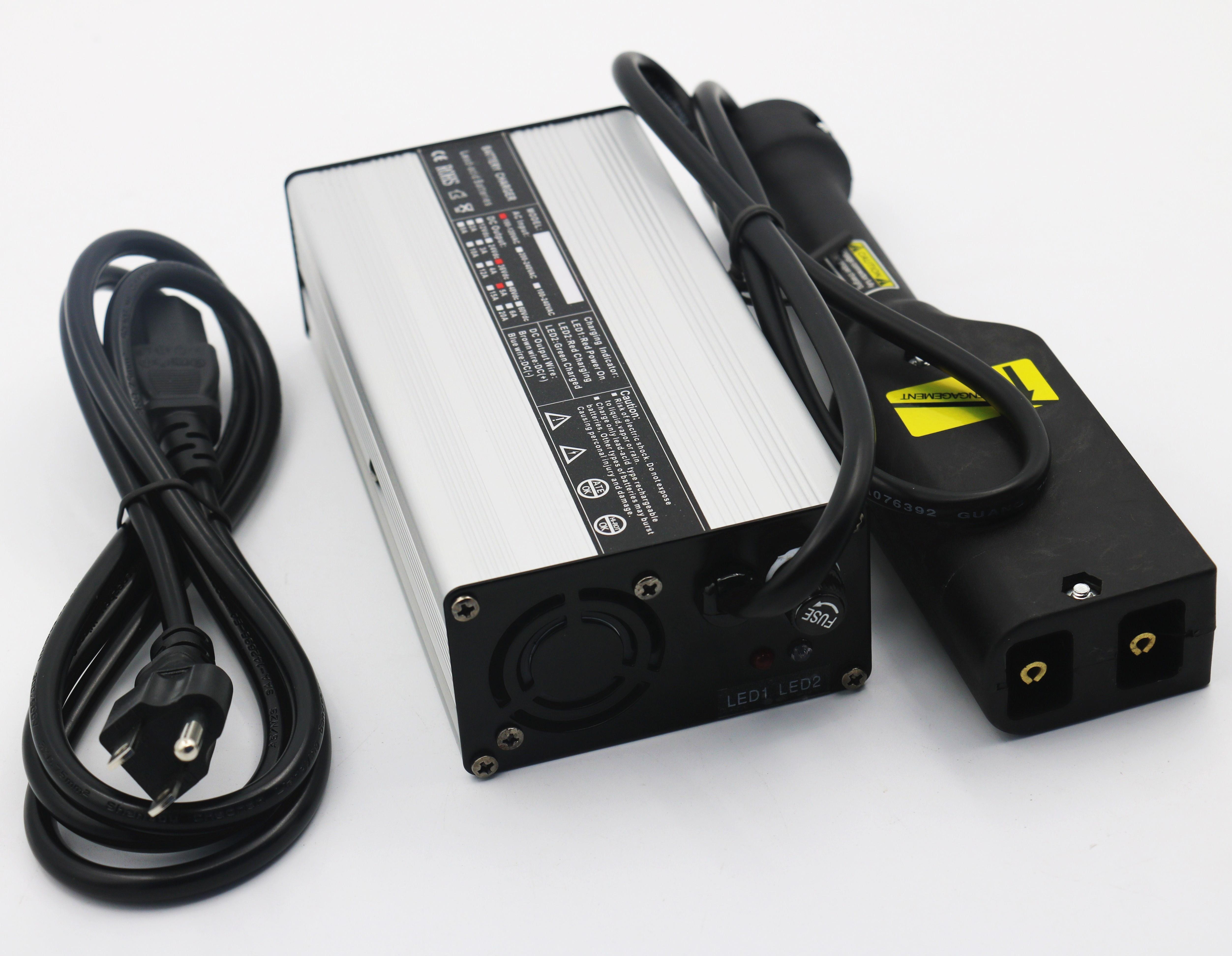 Smart Lithium Battery Charger for Electric Vehicles 25.2V-29.4V 24v 5a 36v 4a 48v 3a Lithium Battery Charger for Electric Bike EU