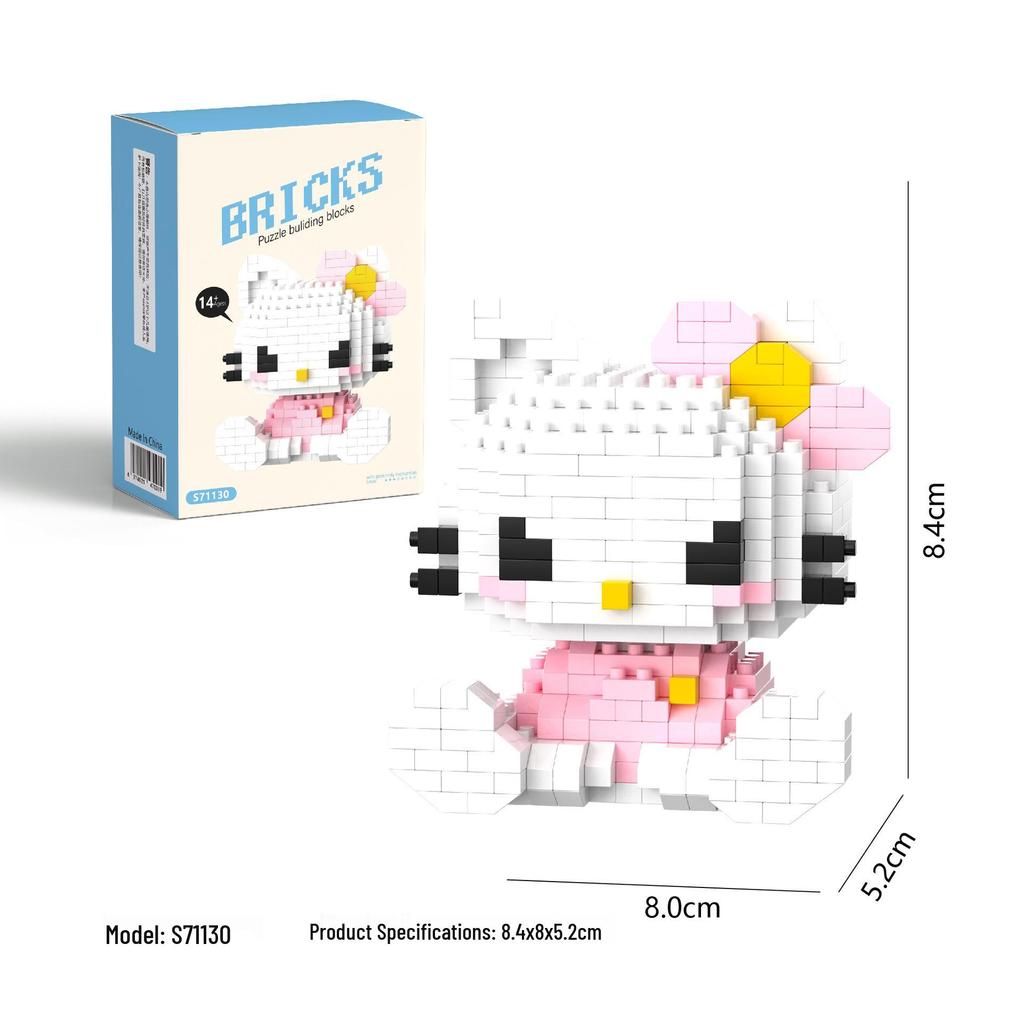 Kuromi and My Melody Compatible Building Blocks for Girls - Sanrio-Inspired Toys